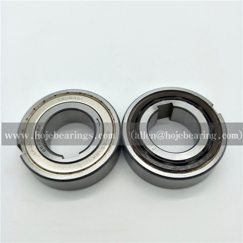 TSUBAKI CAM CLUTCH BB25-1K-K BB25-2K-K ONE WAY BEARING WITH KEYWAY