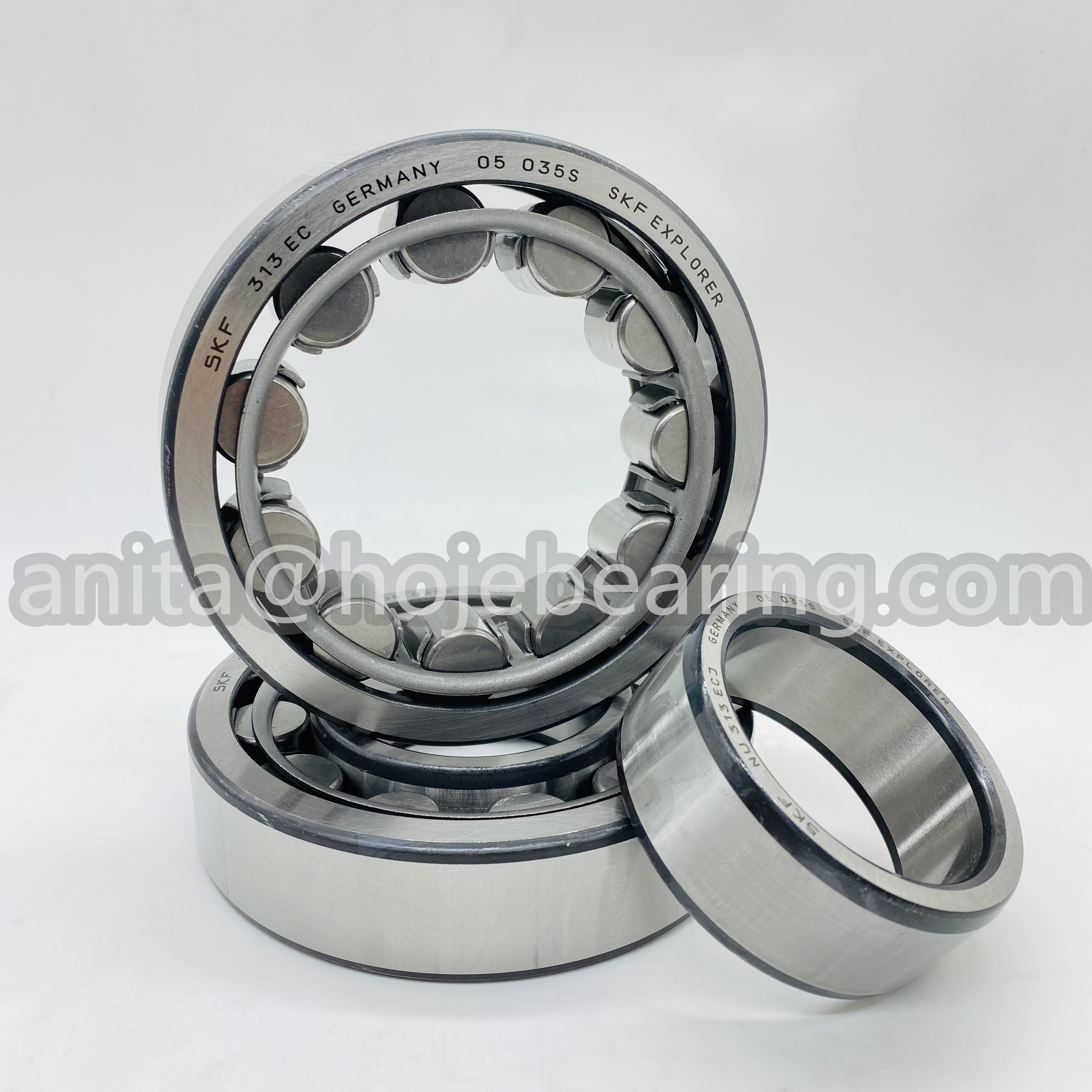 SKF NU 313 EC （Type EC Cylindrical Roller Bearing）, single row, rolling element centred