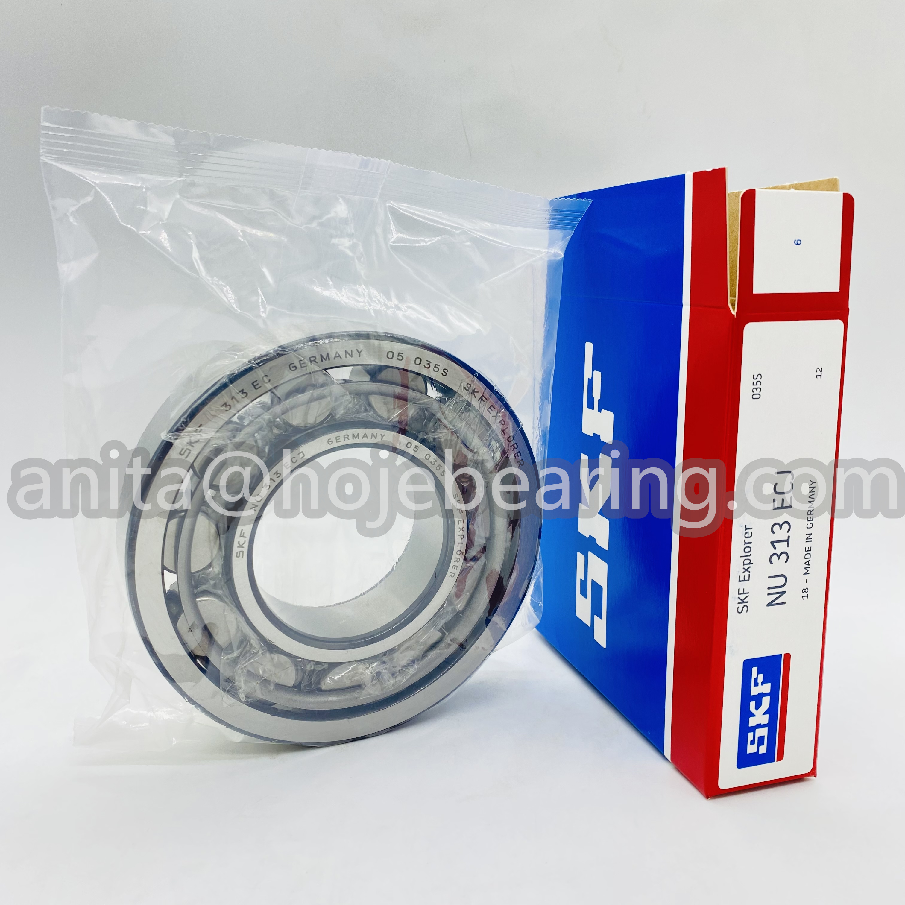 SKF NU 313 EC （Type EC Cylindrical Roller Bearing）, single row, rolling element centred