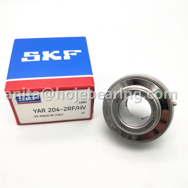 YAR 204-2RF/HV Insert bearing with set screws locking and extended inner ring